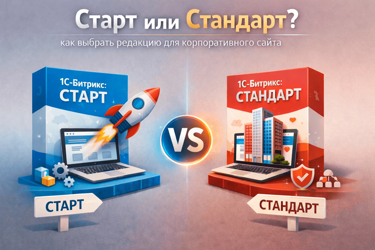 Старт или Стандарт: как выбрать редакцию для корпоративного сайта в Нижнем Новгороде