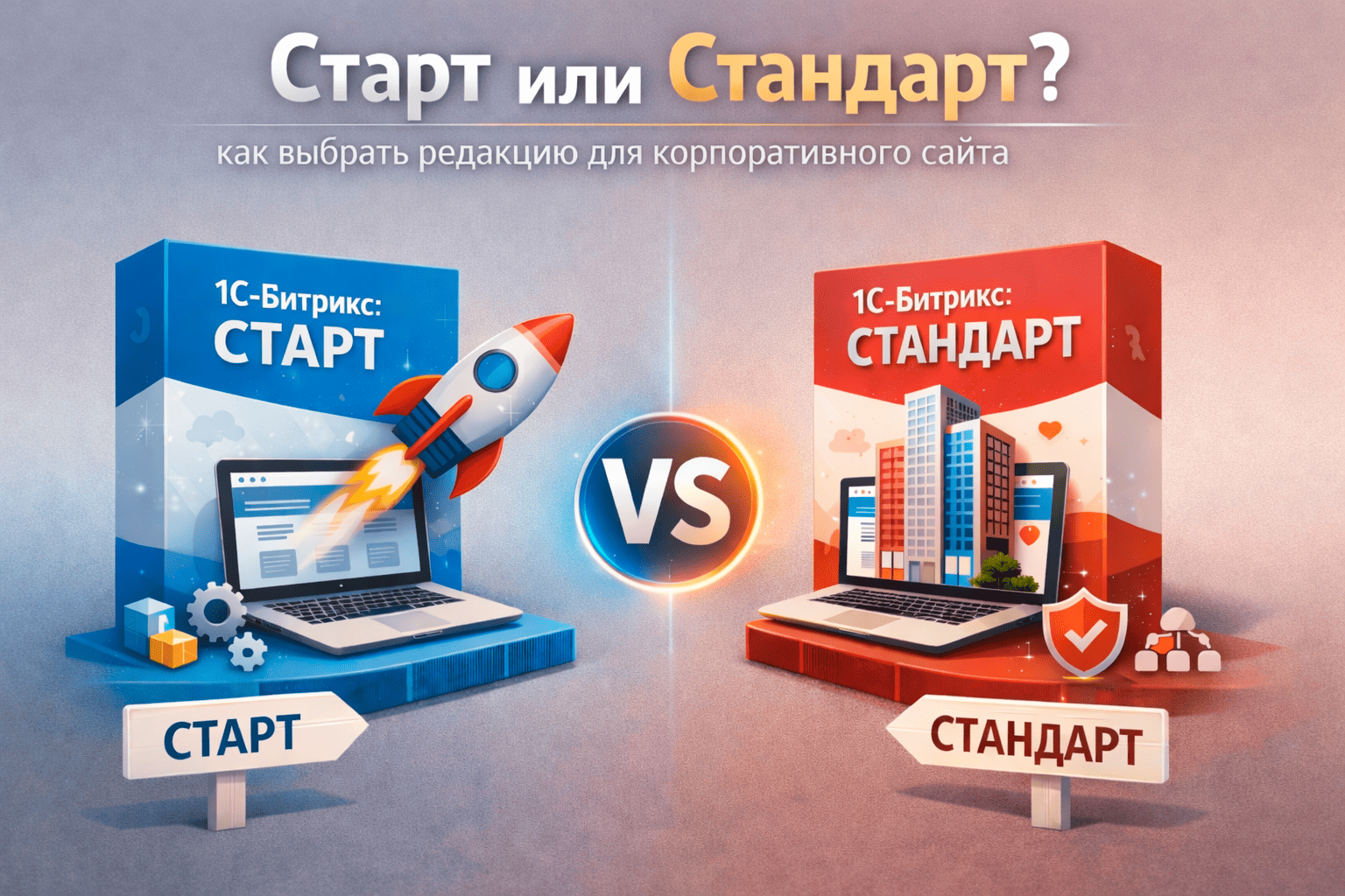 Старт или Стандарт: как выбрать редакцию для корпоративного сайта в Нижнем Новгороде